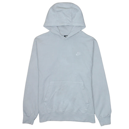 Nike Men's White Pullover Hoodie M Regular Fit Fleece Sweatshirt