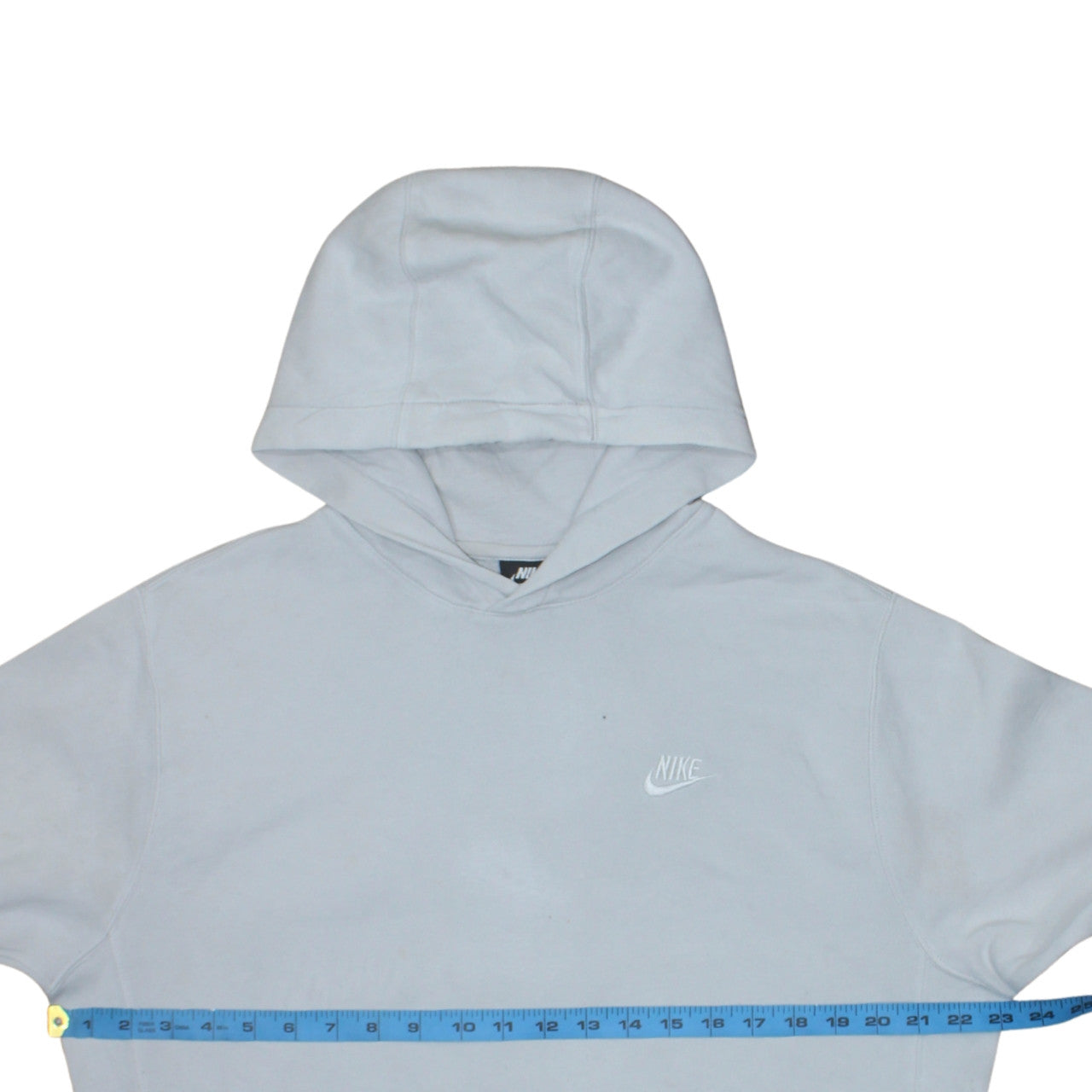 Nike Men's White Pullover Hoodie M Regular Fit Fleece Sweatshirt