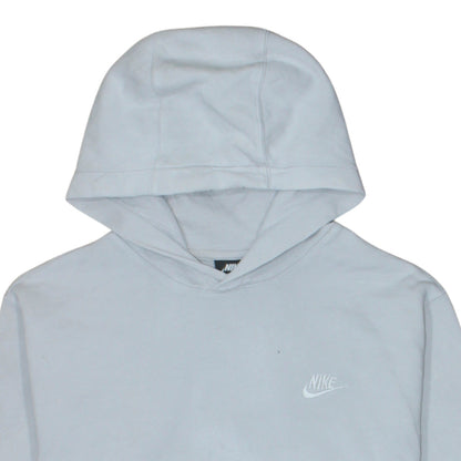 Nike Men's White Pullover Hoodie M Regular Fit Fleece Sweatshirt