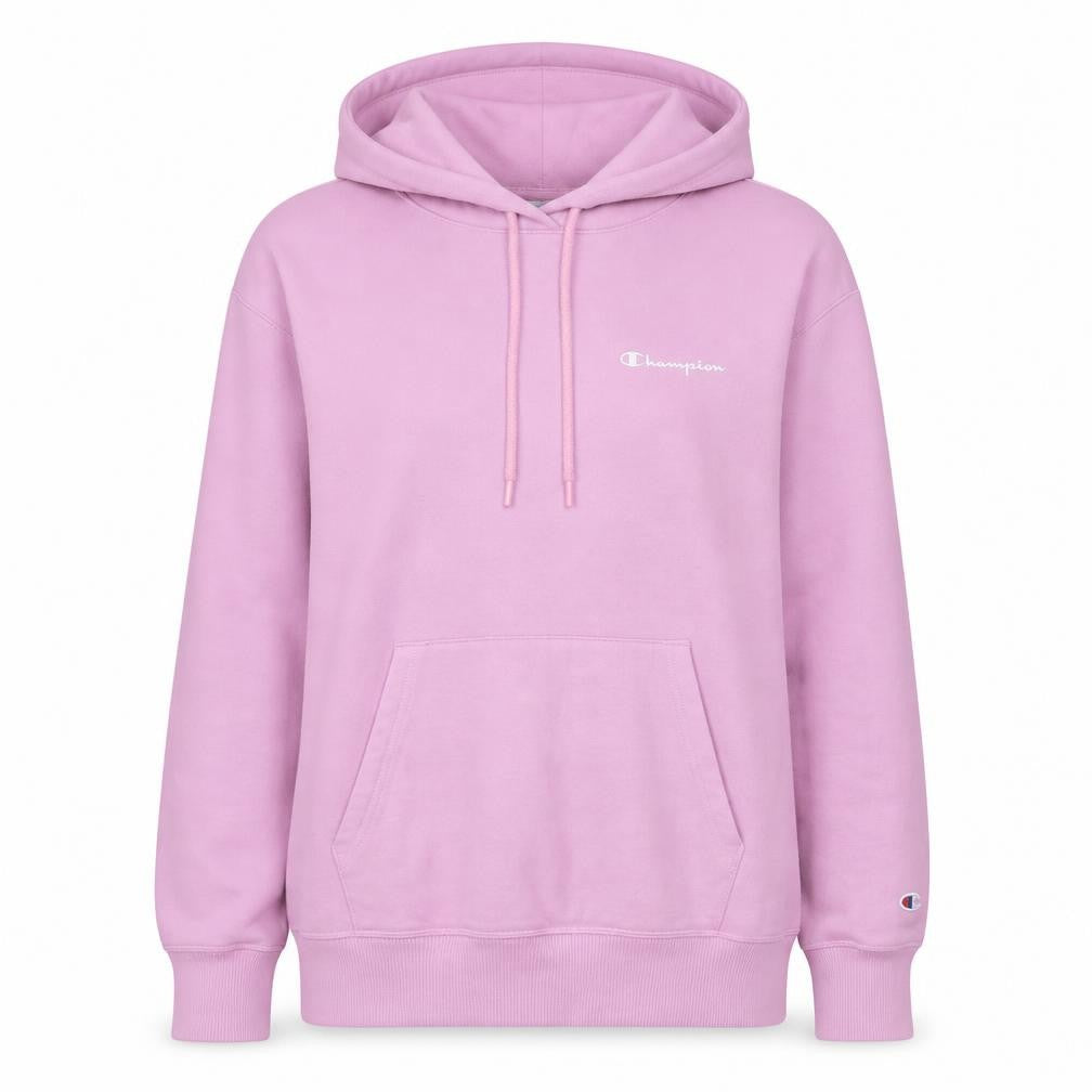 Champion Women Pink Large Pullover Hoodie Cotton Blend Casual