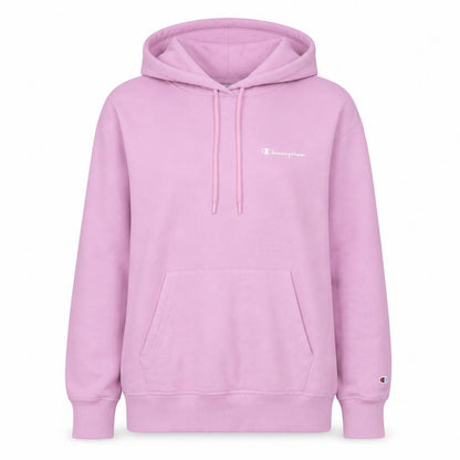 Champion Women Pink Large Pullover Hoodie Cotton Blend Casual