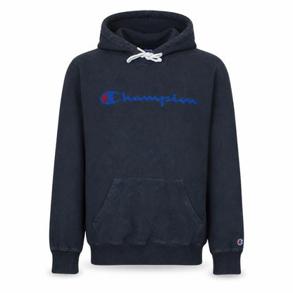 Champion Men's Black Medium Pullover Hoodie with Logo Front