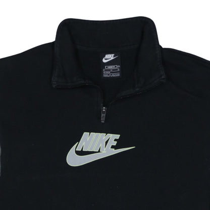 Nike Boys Black XL 1/4 Zip Fleece Sweatshirt with Logo and Pocket