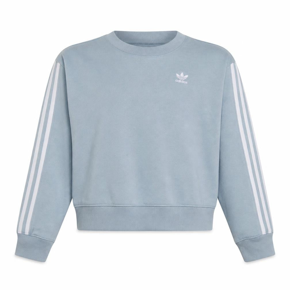Adidas Women Blue Crew Neck Pullover Sweatshirt UK 12
