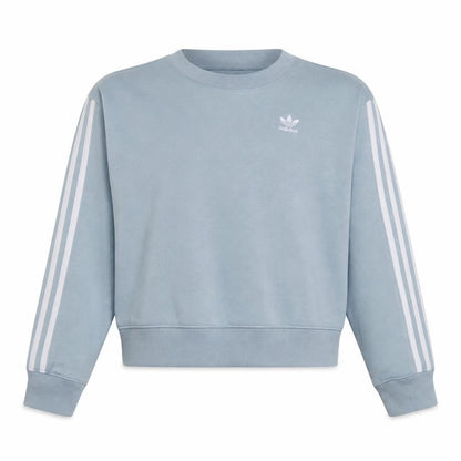 Adidas Women Blue Crew Neck Pullover Sweatshirt UK 12