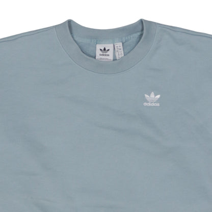 Adidas Women Blue Crew Neck Pullover Sweatshirt UK 12