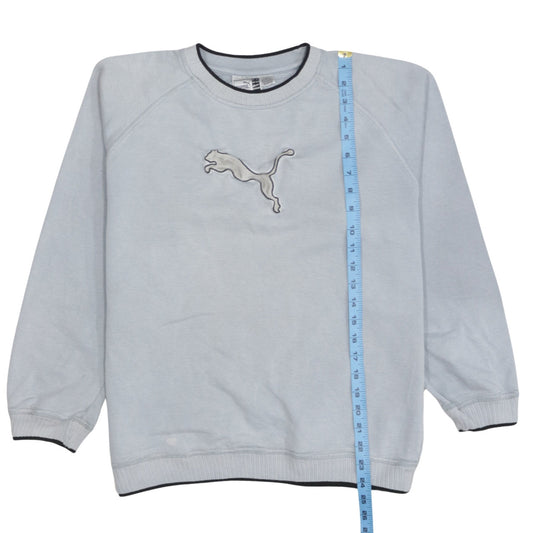 Puma Womens Light Grey Crew Neck Pullover Sweatshirt XL