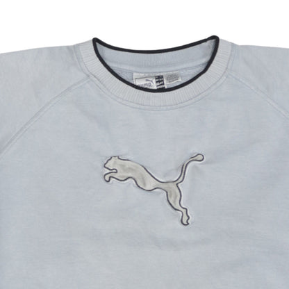 Puma Womens Light Grey Crew Neck Pullover Sweatshirt XL