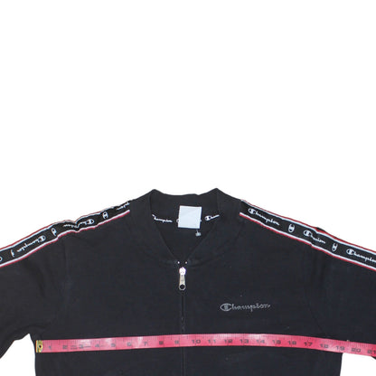 Champion Men's Black XL Track Jacket Full Zip Athletic Sportswear