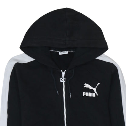 Puma Men’s Black Full Zip Hoodie Size S Sports Jersey Sweatshirt