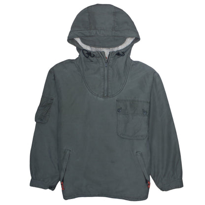 American Eagle Outfitters Mens Green Hooded Anorak Jacket Size M