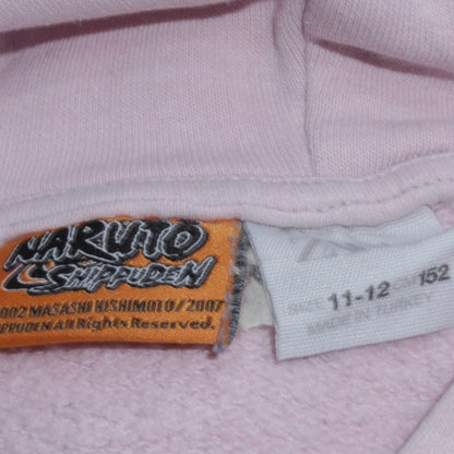 Zara Boys Pink Naruto Ichiraku Ramen Shop Pullover Hoodie 11-12 Years