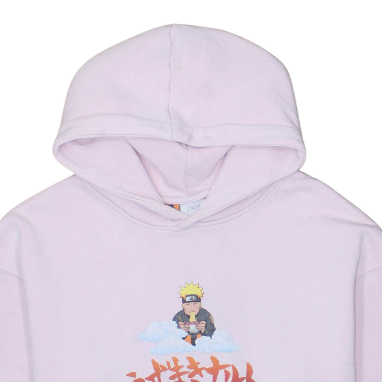 Zara Boys Pink Naruto Ichiraku Ramen Shop Pullover Hoodie 11-12 Years
