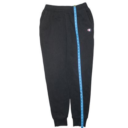 Champion Men's Black Jogger Sweatpants M Regular Fit Fleece Tapered