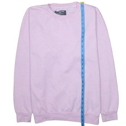 PrettyLittleThing Womens Pink Pullover Sweatshirt Size M Cotton Blend