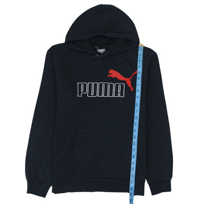 Puma Men's Black Pullover Hoodie M Sports Fleece Sweatshirt