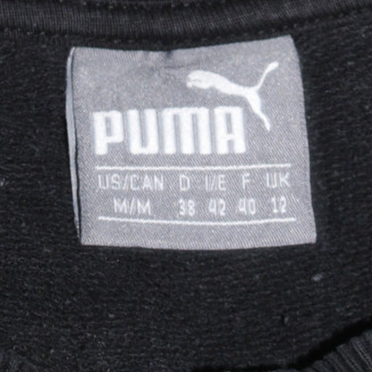 Puma Womens Black Size 12 Crew Neck Pullover Sweatshirt