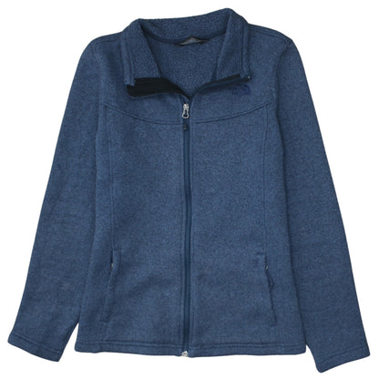 The North Face Womens Blue Fleece Full Zip Jacket Size L