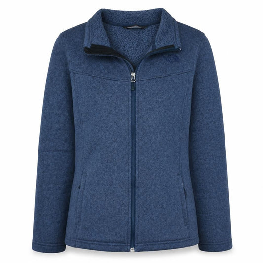 The North Face Womens Blue Fleece Full Zip Jacket Size L