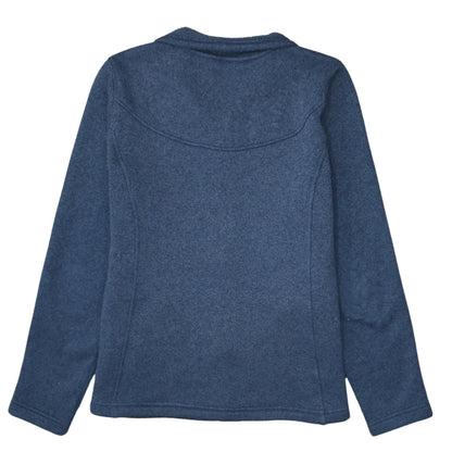 The North Face Womens Blue Fleece Full Zip Jacket Size L
