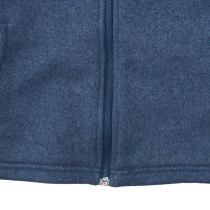 The North Face Womens Blue Fleece Full Zip Jacket Size L