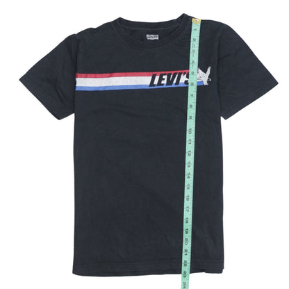 Levi's Boys Black 12-13 Years Logo Graphic Cotton T-Shirt