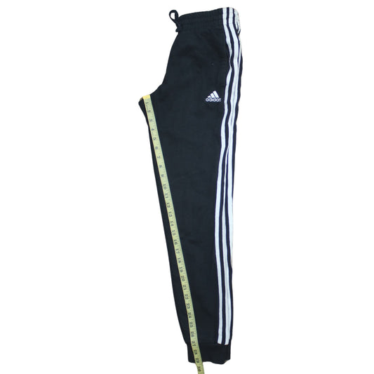 Adidas Womens Black XS Jogger Sweatpants with Side Stripes