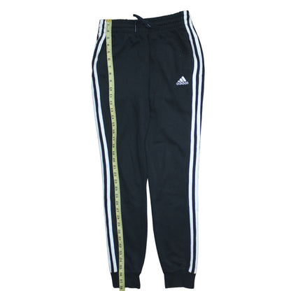Adidas Womens Black XS Jogger Sweatpants with Side Stripes