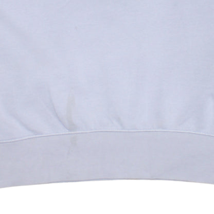 Nike Women's White Cropped Pullover Sweatshirt Size M Cotton Blend