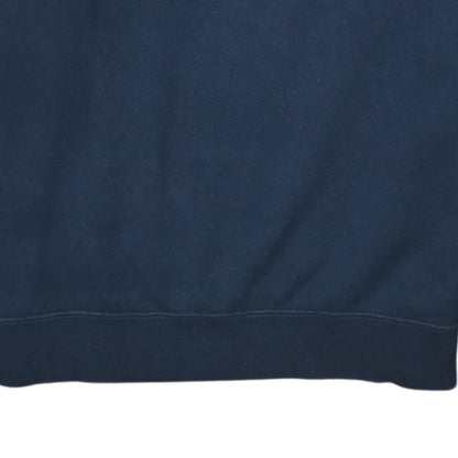 Champion Women Navy Blue Regular Fit Crew Neck Sweatshirt M