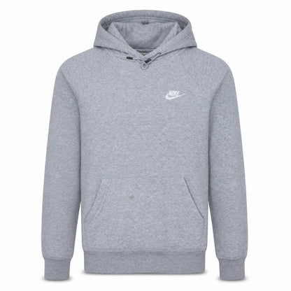 Nike Men's Grey Pullover Hoodie Small Logo Regular Fit