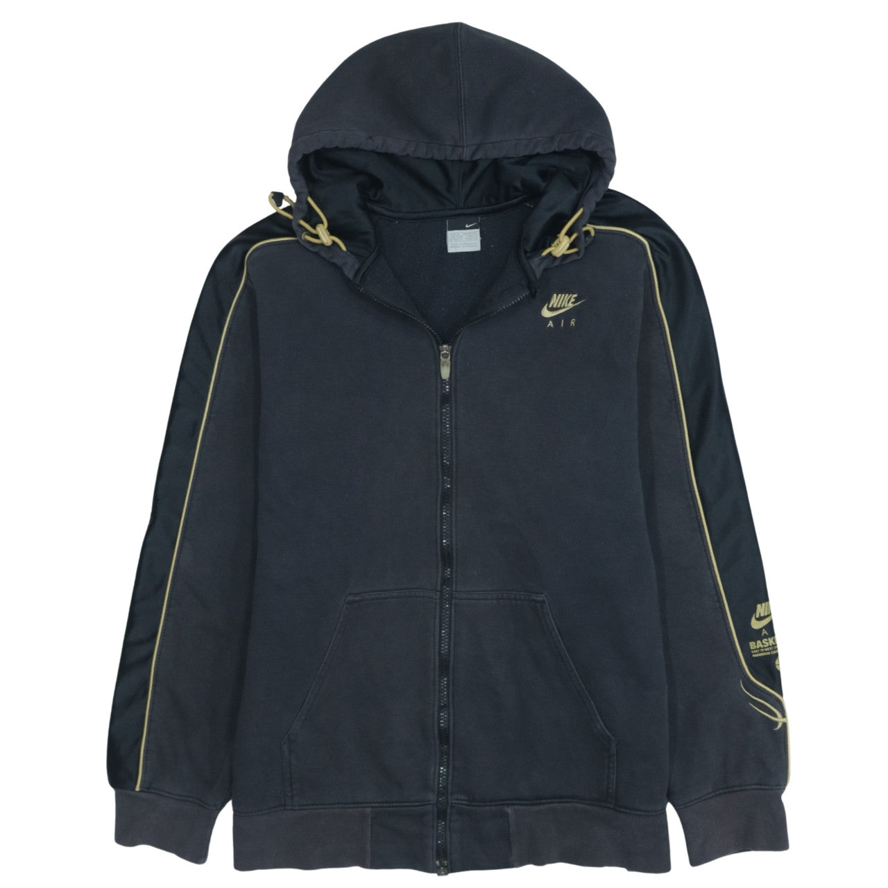 Nike Air Men's Black Full Zip Hoodie M Basketball Style