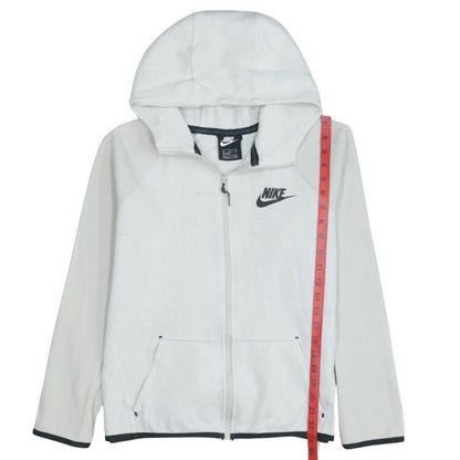 Nike Boys Grey Full Zip Hoodie XL Lightweight Sportswear