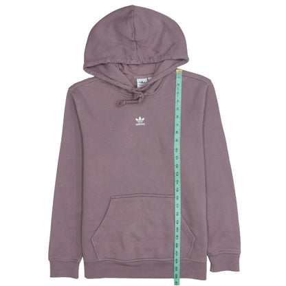 Adidas Women Mauve Pullover Hoodie UK 12 Cotton Blend Casual