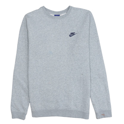 Nike Men’s Grey Small Pullover Crew Neck Sweatshirt