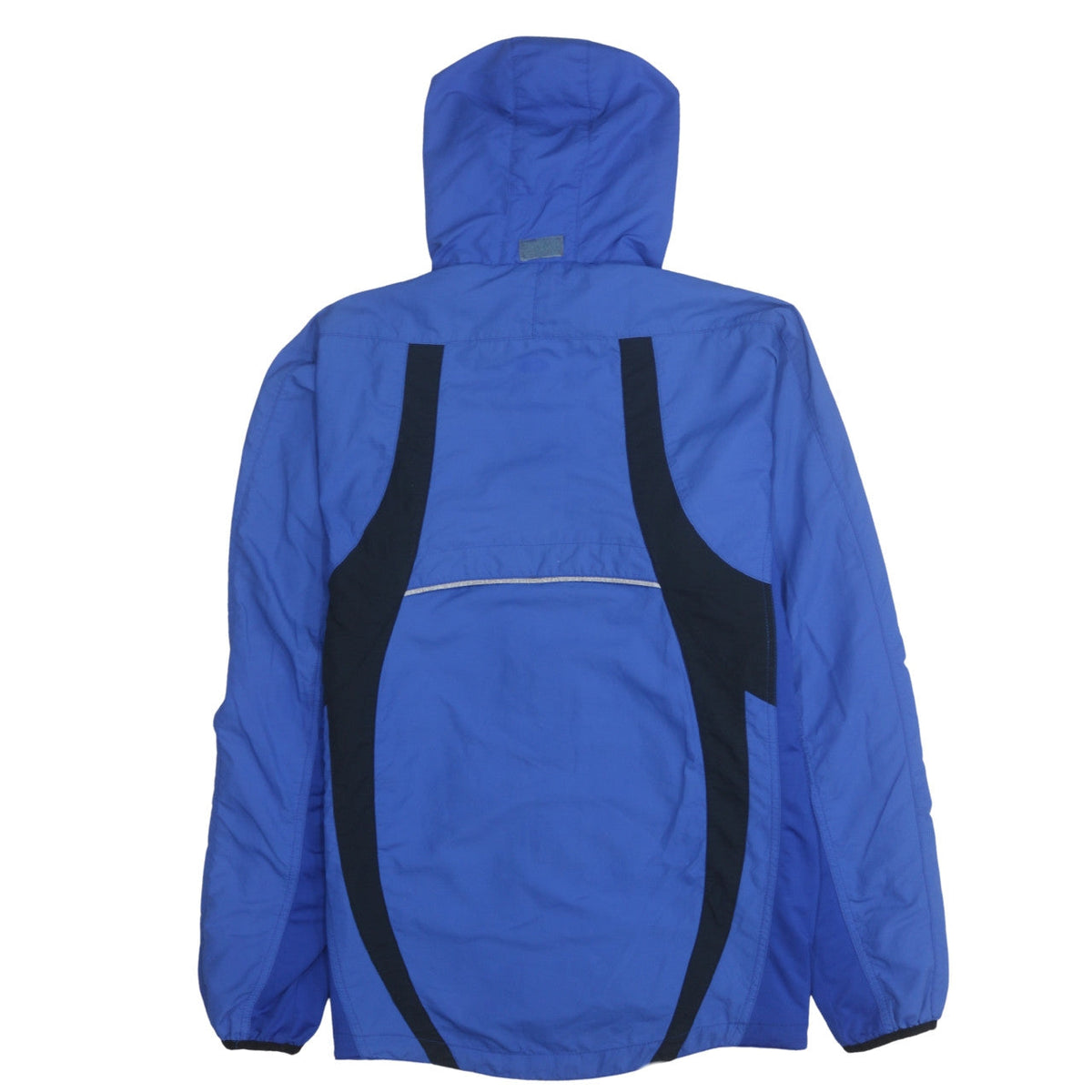 Asics Mens Blue Hooded Windbreaker Jacket Size M