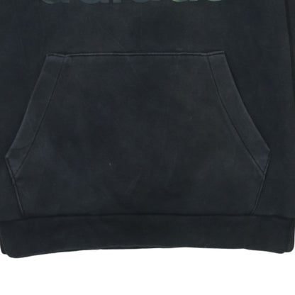 Adidas Men's Black Pullover Hoodie Small Logo Fleece Sportswear