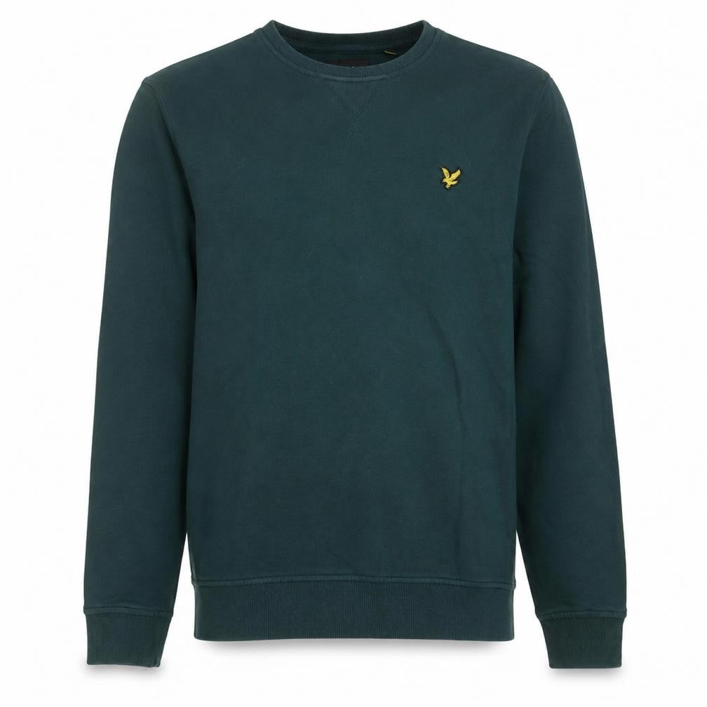 Lyle & Scott Men's Green Cotton Crew Neck Sweatshirt Size M