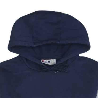 Fila Men's Blue XS Pullover Hoodie Sweatshirt with Logo