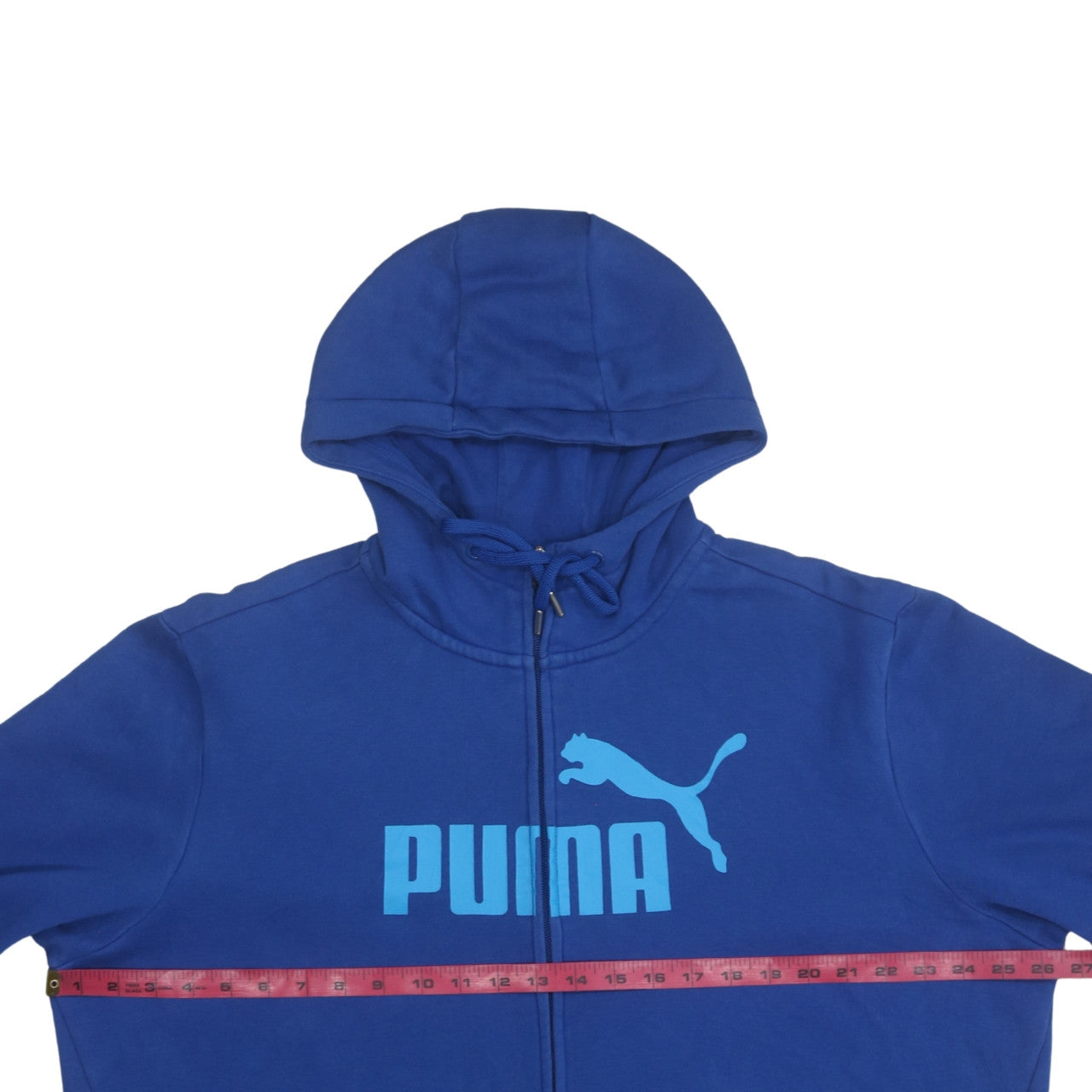Puma Men's Blue Full Zip Hoodie XL Sportswear Fleece