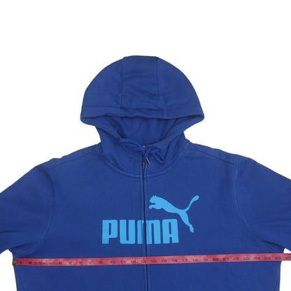 Puma Men's Blue Full Zip Hoodie XL Sportswear Fleece
