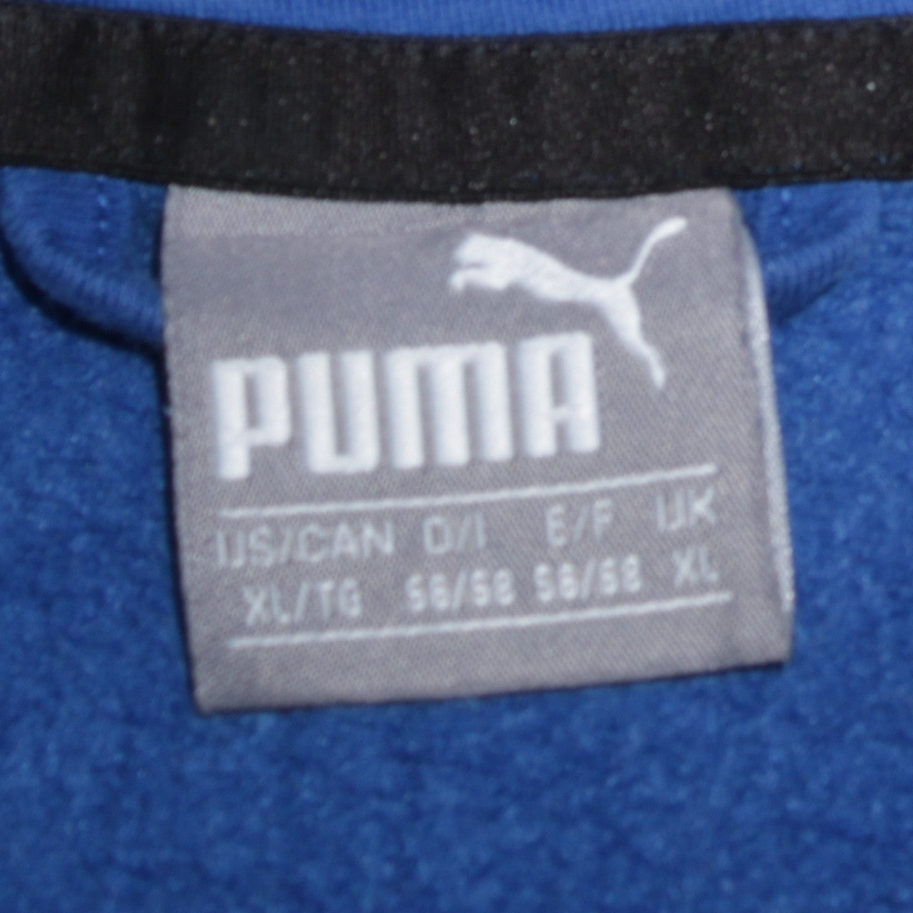 Puma Men's Blue Full Zip Hoodie XL Sportswear Fleece