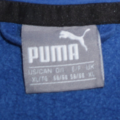 Puma Men's Blue Full Zip Hoodie XL Sportswear Fleece