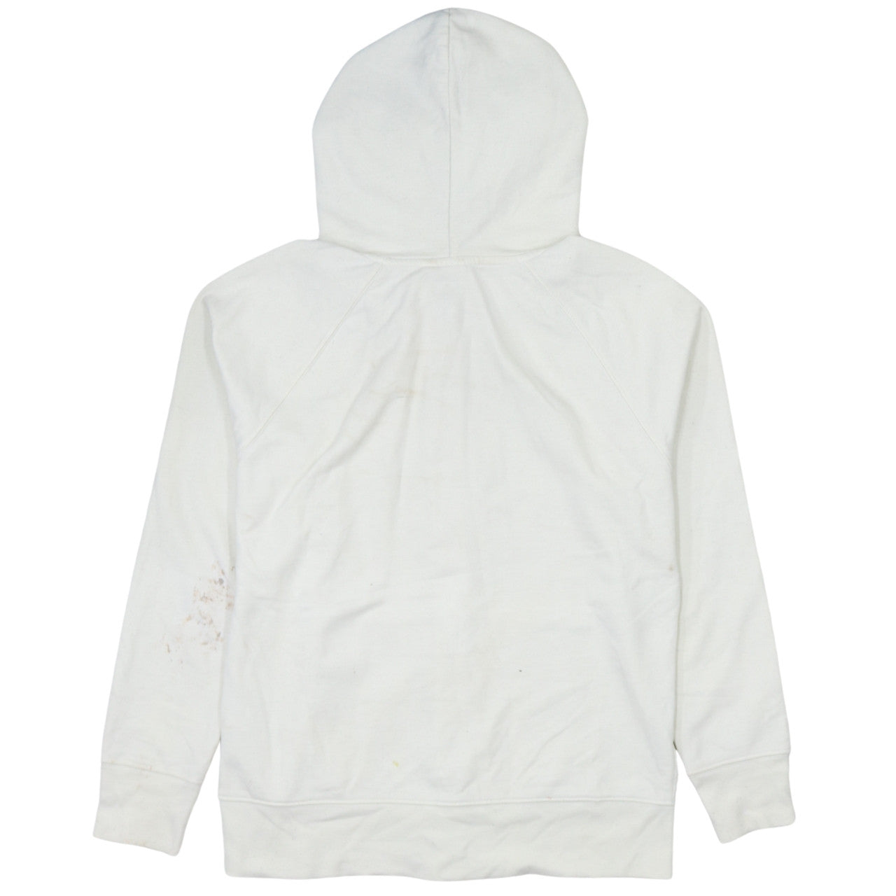 GAP Women White Small Full Zip Hoodie Cotton Blend Logo Casual
