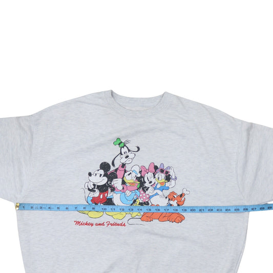 Primark Disney Women Grey L Sweatshirt Mickey & Friends Pullover