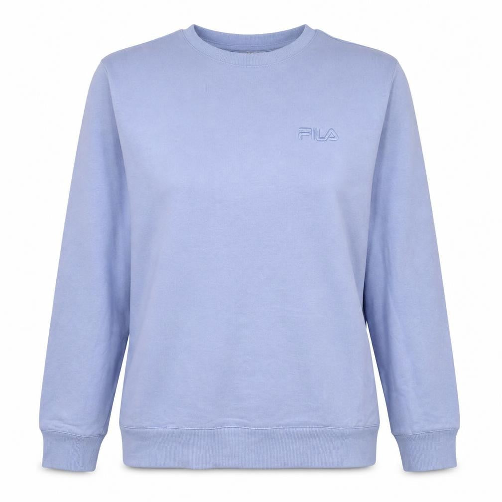 Fila Women’s Blue Crew Neck Pullover Sweatshirt XL Cotton Blend