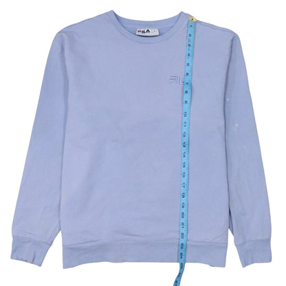 FILA Women’s Blue Crew Neck Pullover Sweatshirt XL Cotton Blend