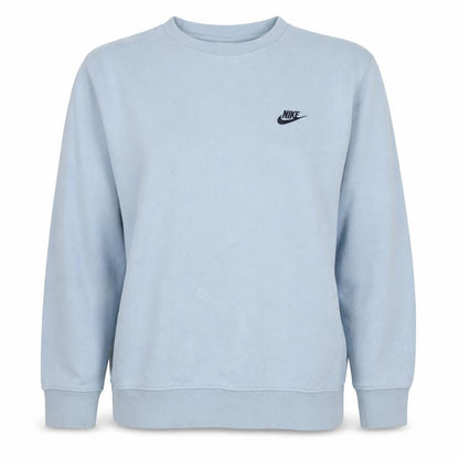 Nike Women Light Blue Crew Neck Pullover Sweatshirt Size L