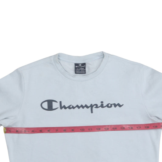 Champion Girls White Logo Pullover Sweatshirt 13-14 Years