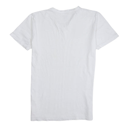 Diesel Men's White V-Neck Cotton T-Shirt Size L